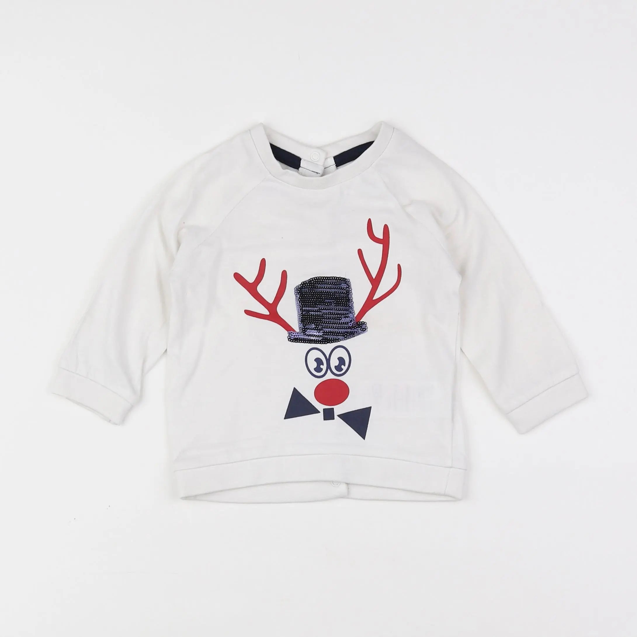 Vertbaudet - tee-shirt blanc - 9 mois