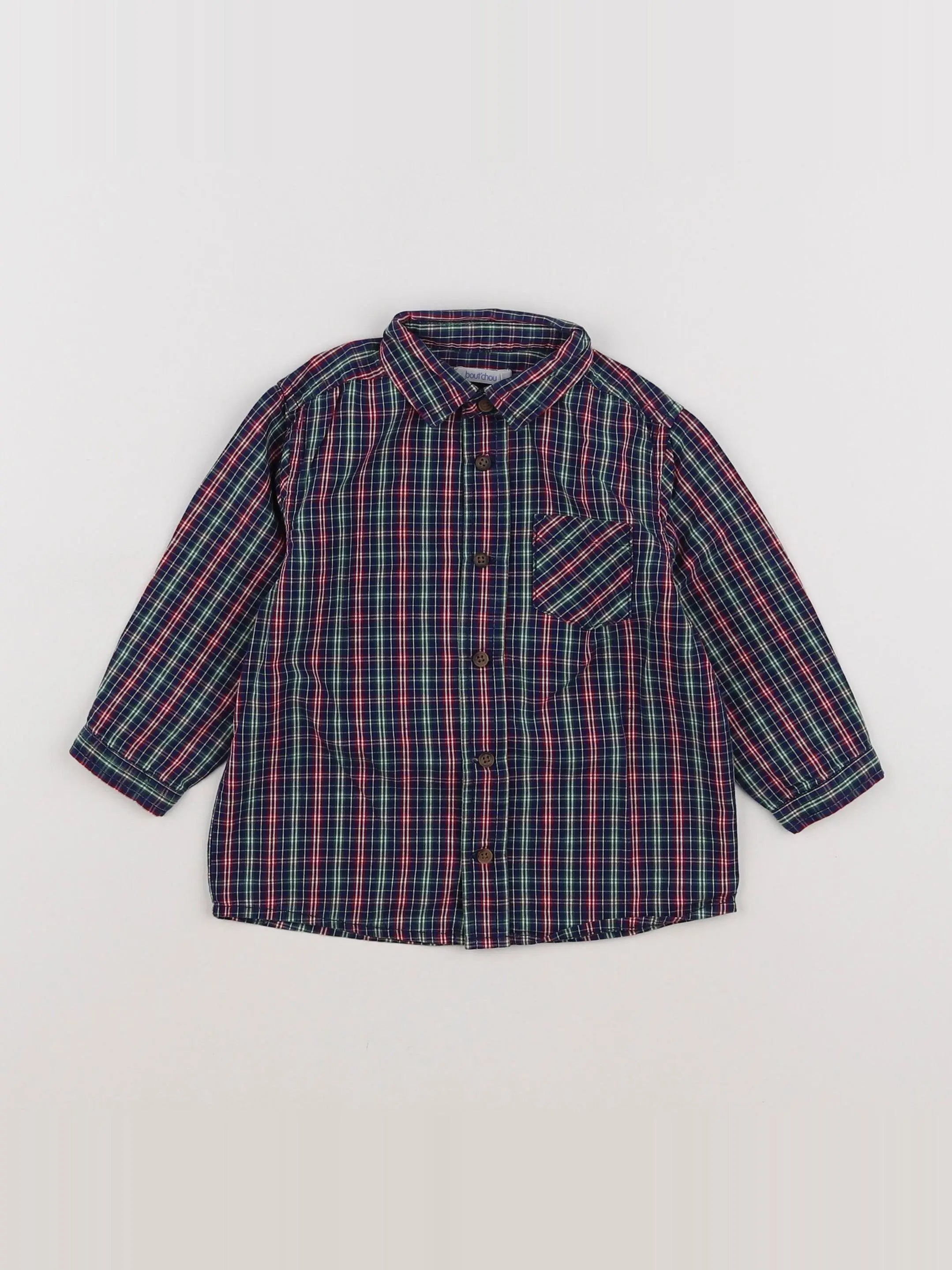 Boutchou - chemise multicolore - 18 mois