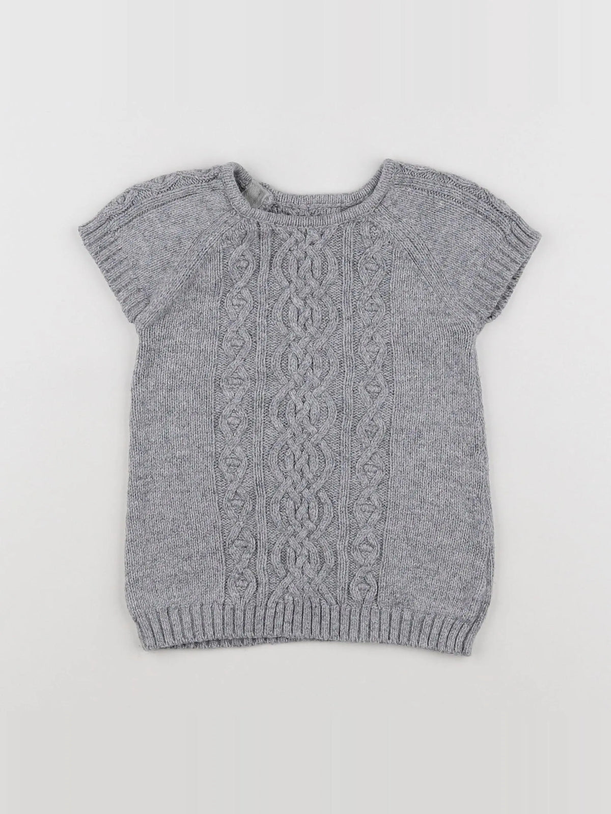 H&M - robe gris - 6/9 mois