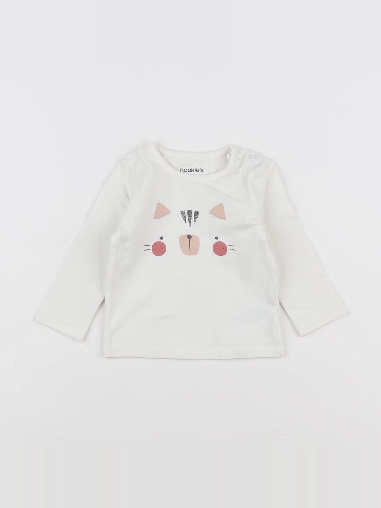 Noukie's - tee-shirt beige - 3 mois