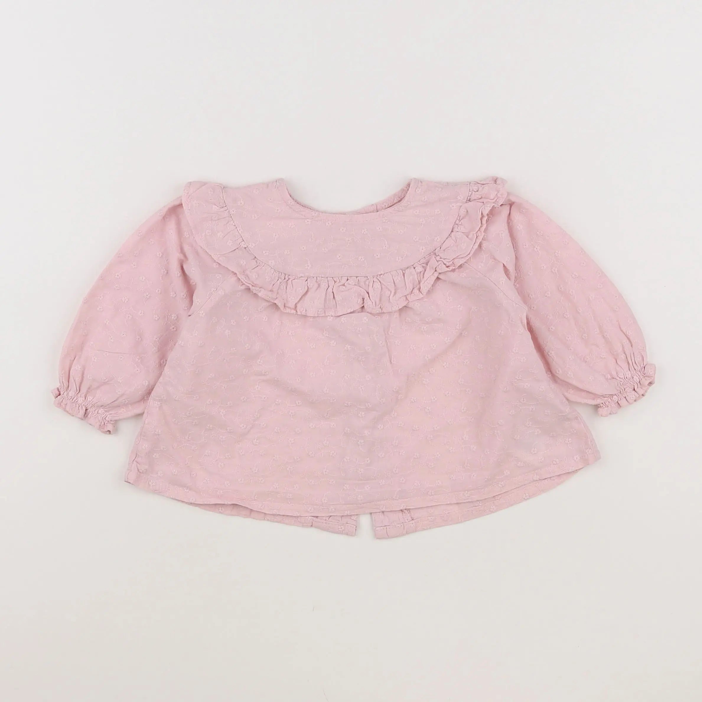 Vertbaudet - blouse rose - 9 mois