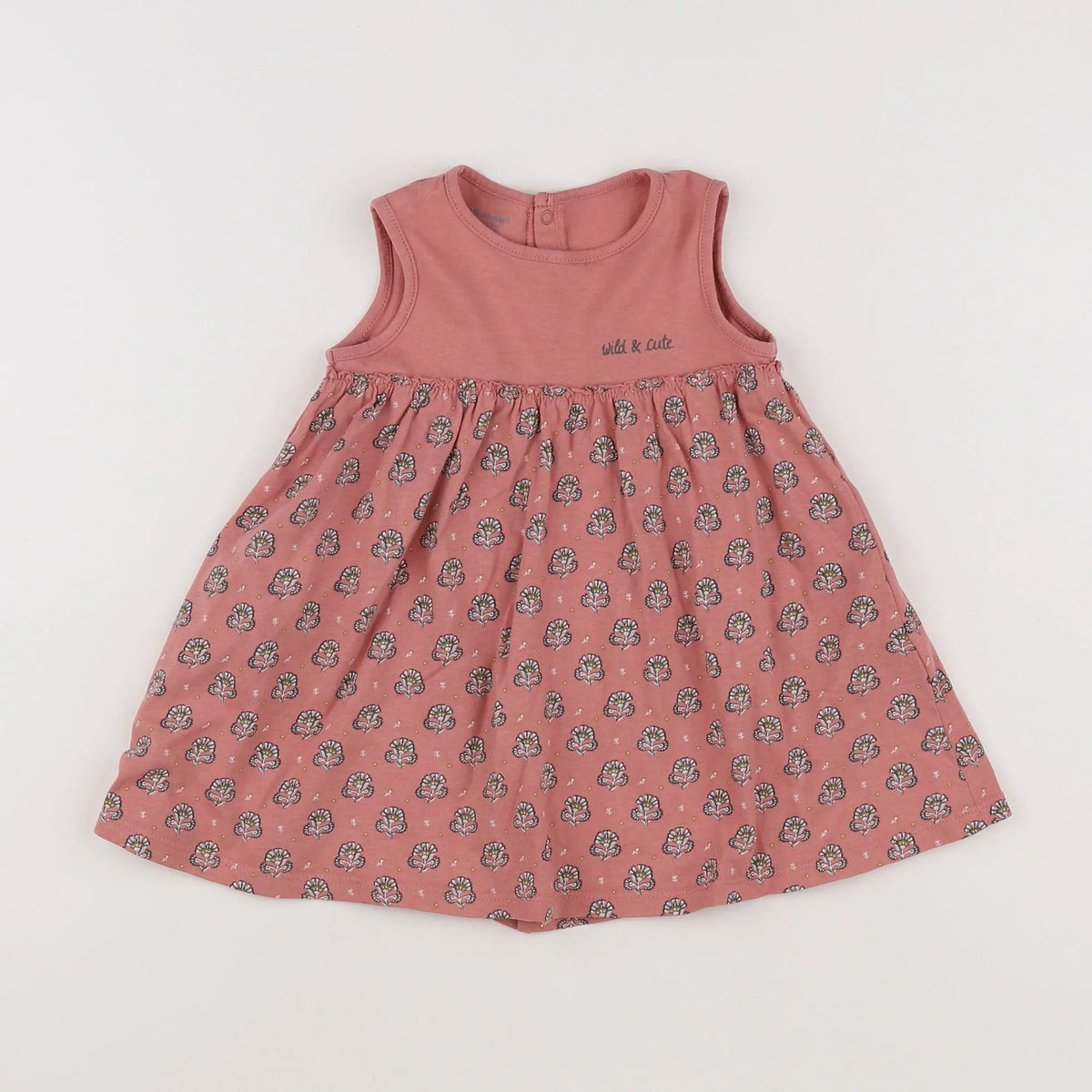 Vertbaudet - robe rose - 12 mois