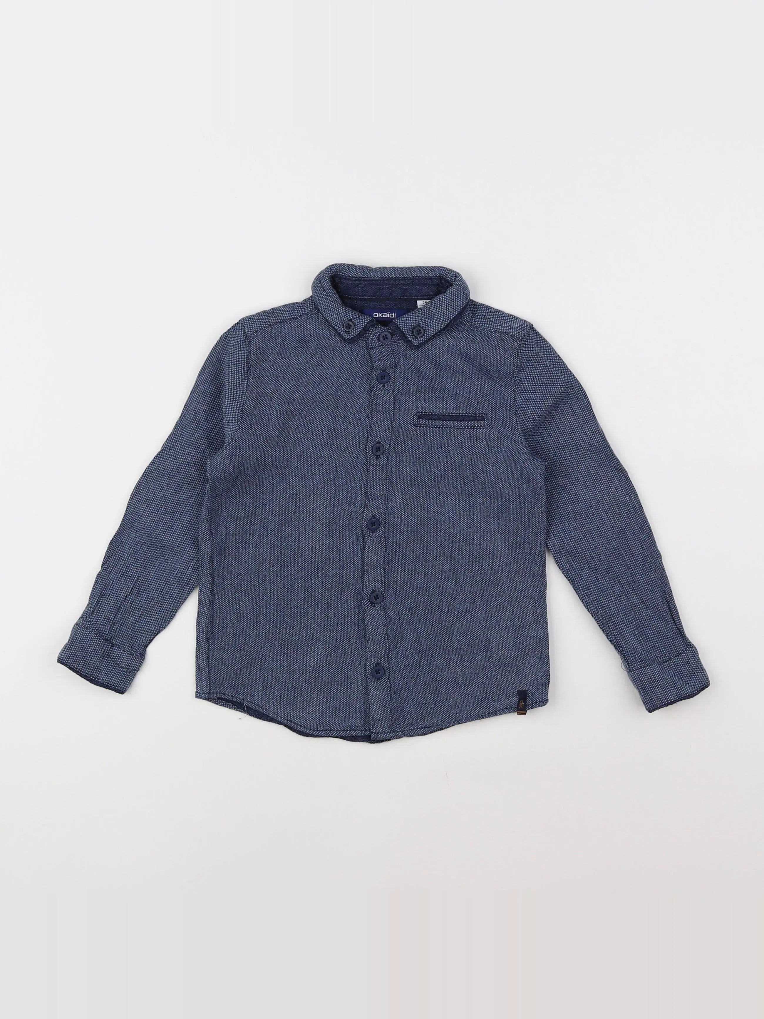 Okaidi - chemise bleu - 3 ans