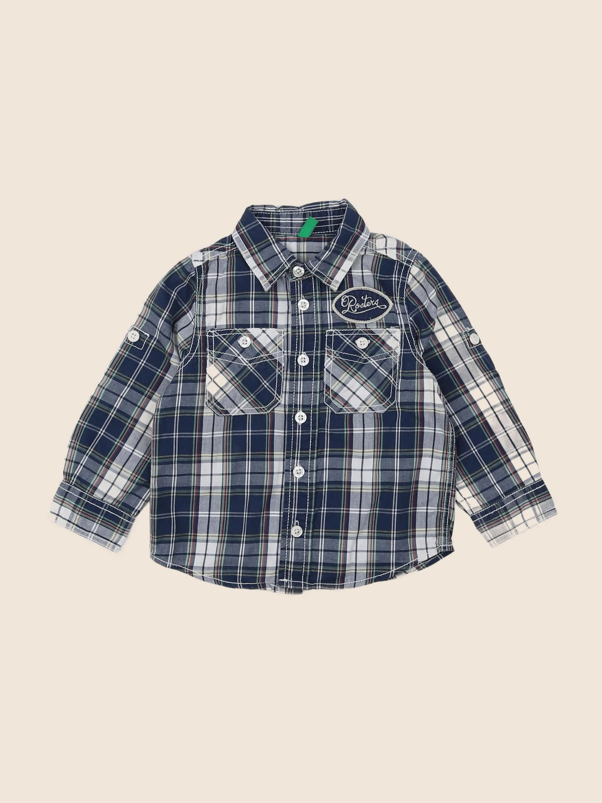 Benetton - chemise multicolore - 12/18 mois