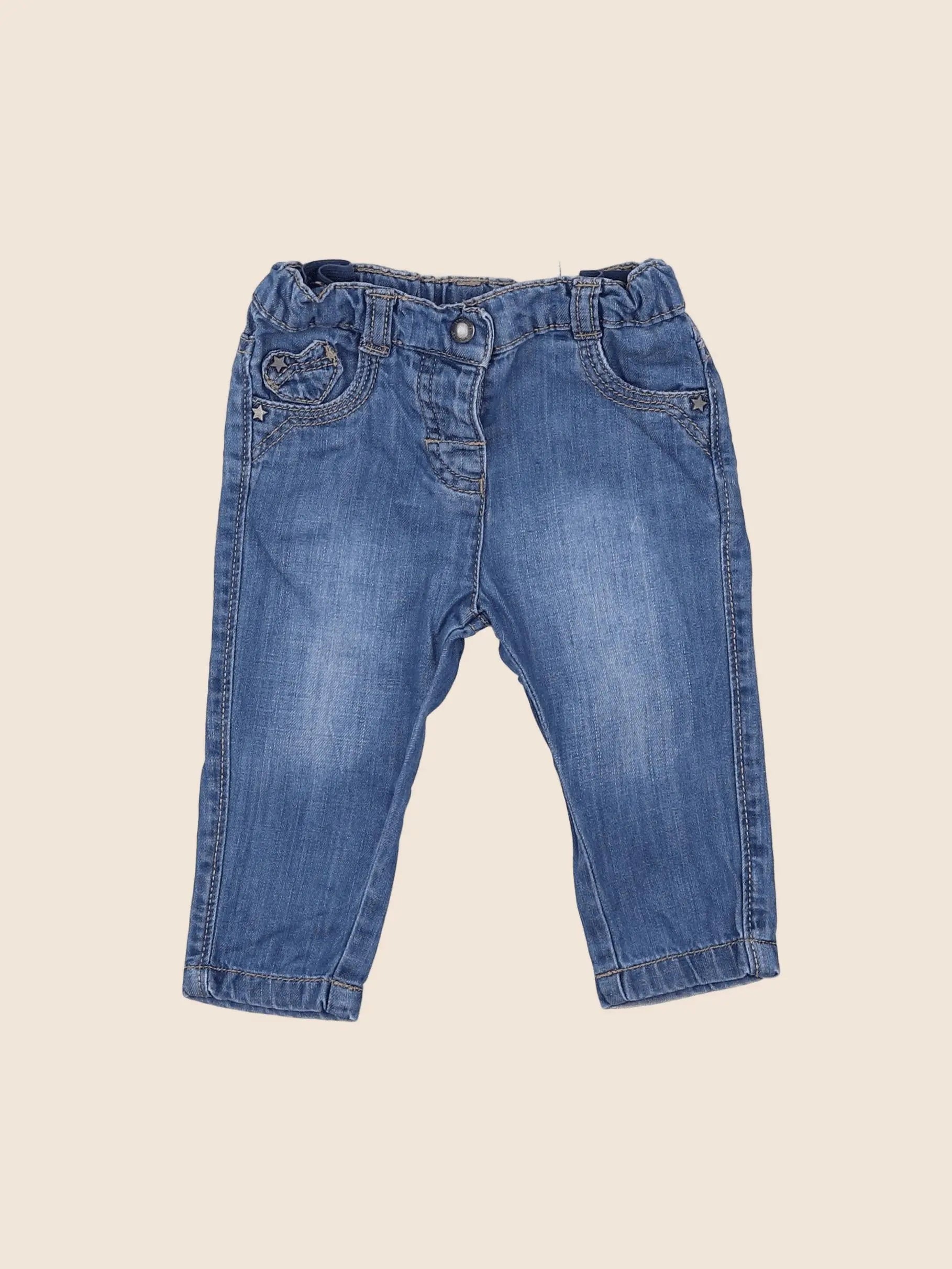 Vertbaudet - jean bleu - 9 mois