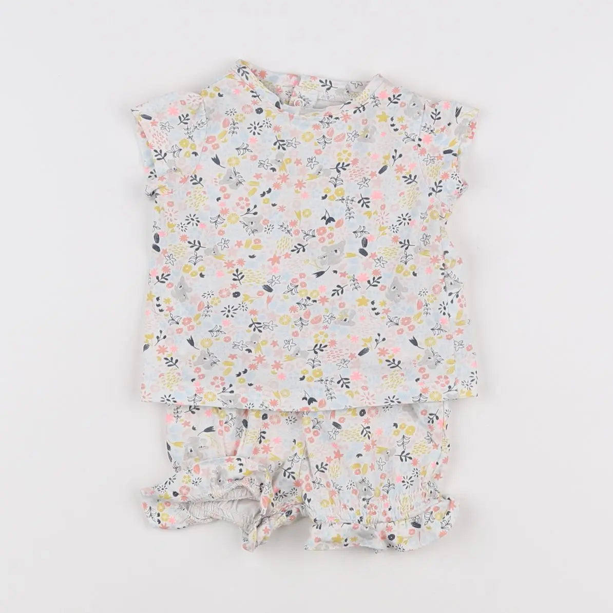 Vertbaudet - pyjama coton multicolore - 3 mois