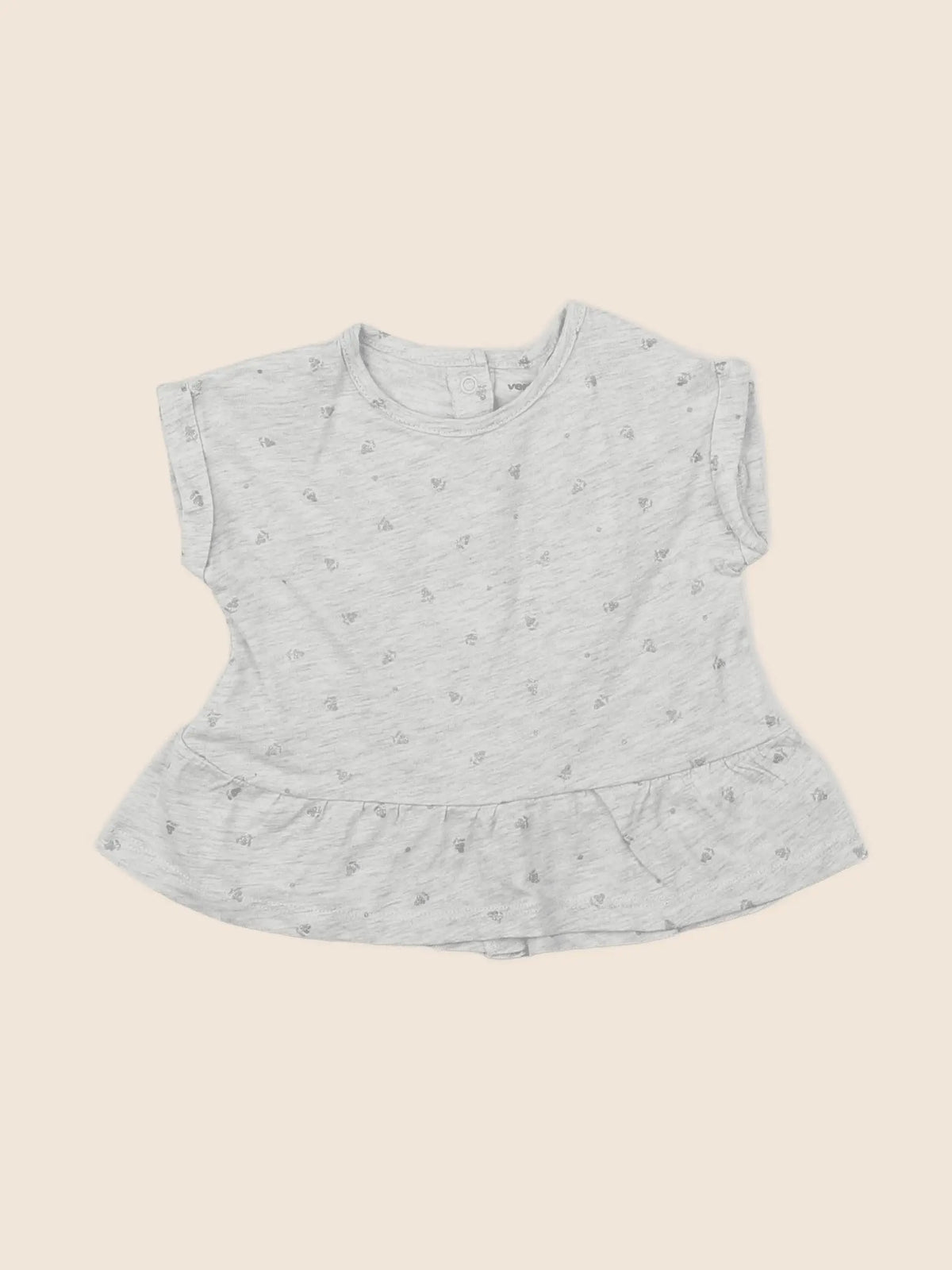 Vertbaudet - tee-shirt gris - 9 mois