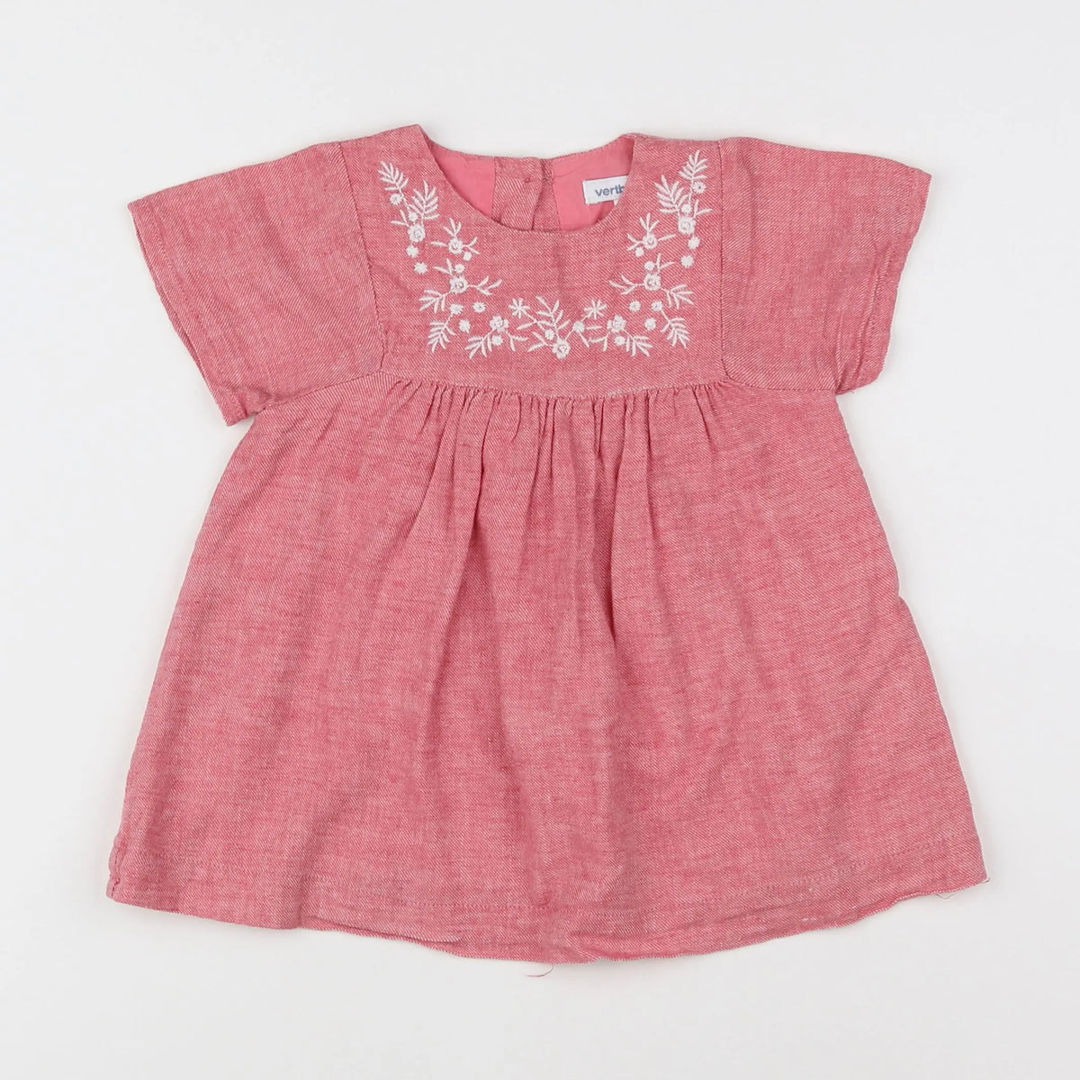 Vertbaudet - robe rouge - 12 mois