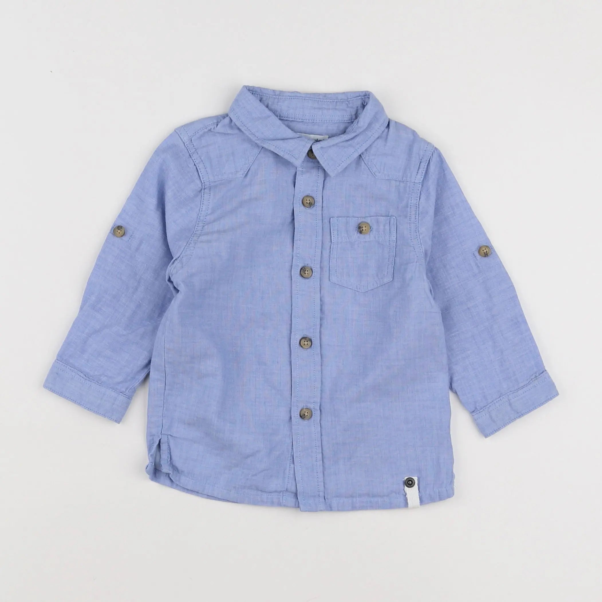 Vertbaudet - chemise bleu - 6 ans