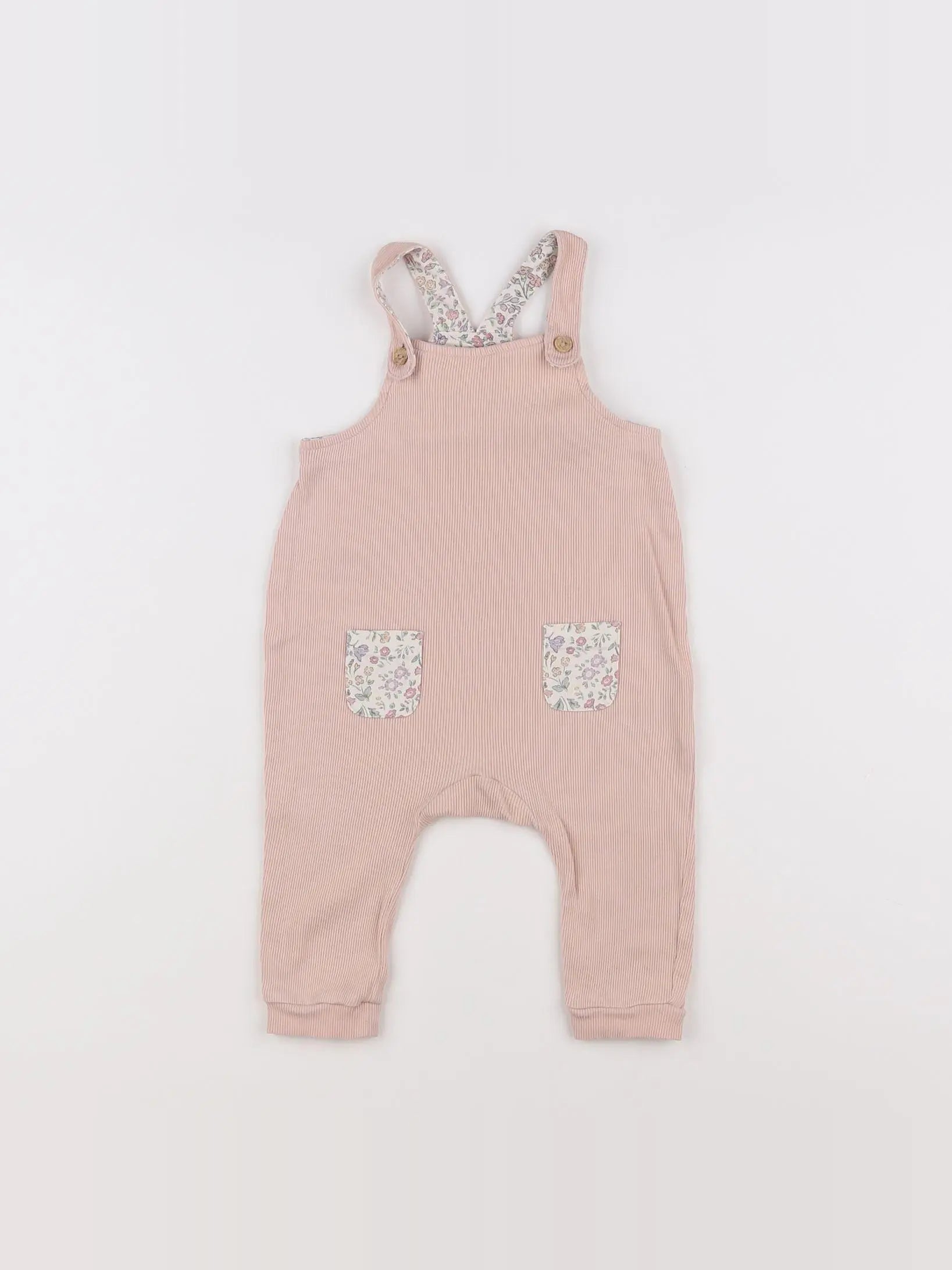 H&M - salopette rose - 6 mois