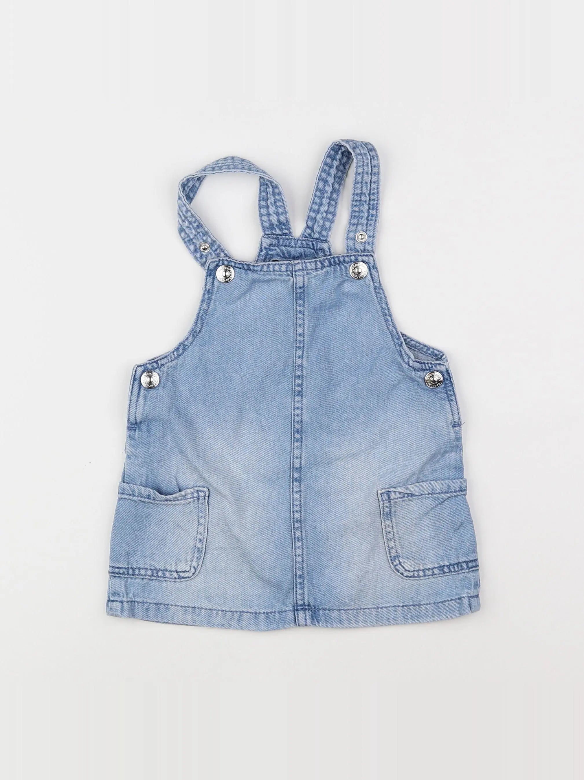 H&M - robe bleu - 9 mois