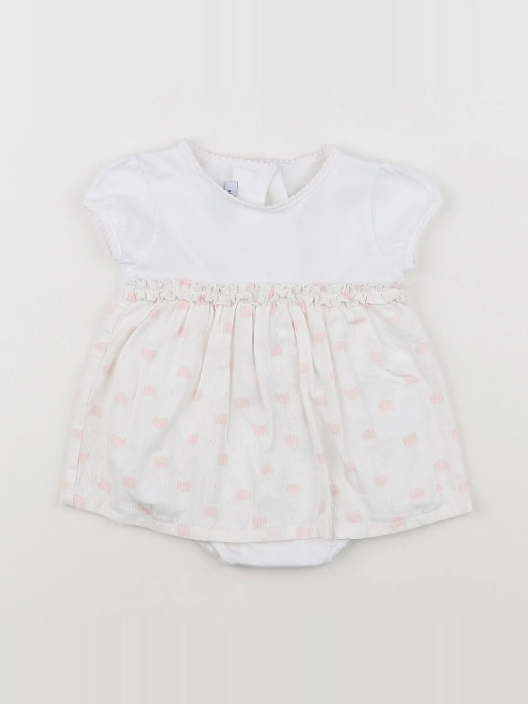Absorba - body robe blanc - 3 mois