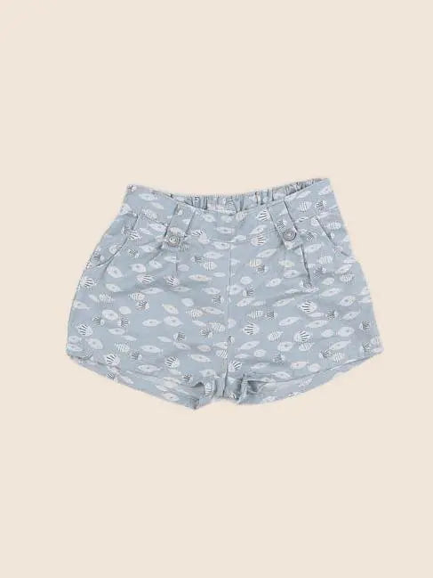 Absorba - short bleu - 12 mois