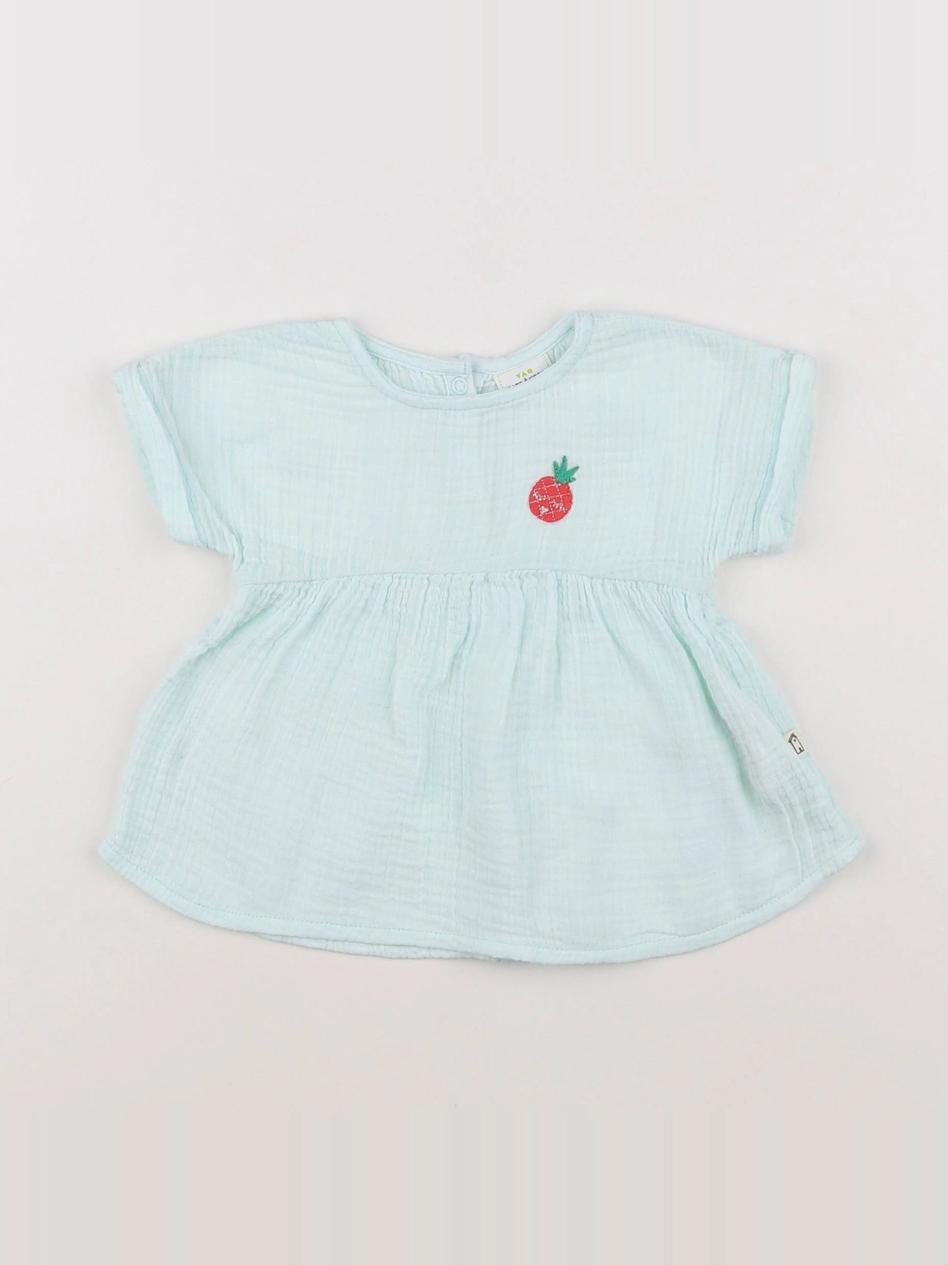 Tape à l'oeil - blouse bleu - 12 mois