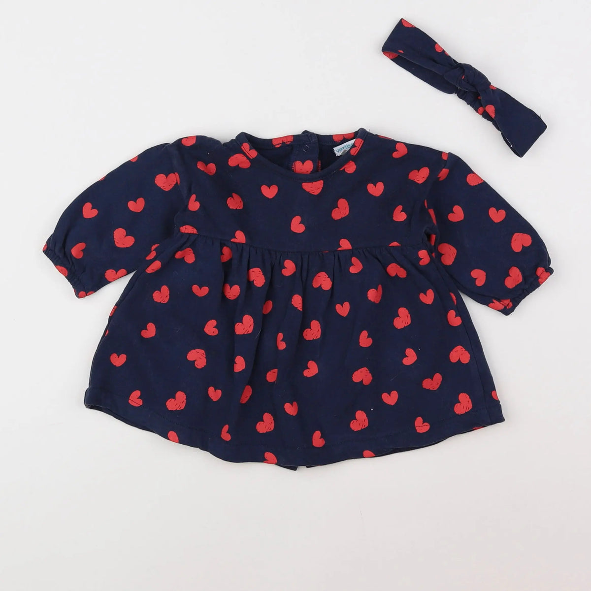 Vertbaudet - robe bleu - 6 mois