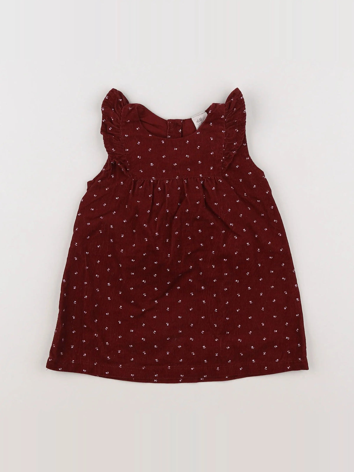 H&M - robe rouge - 6 mois