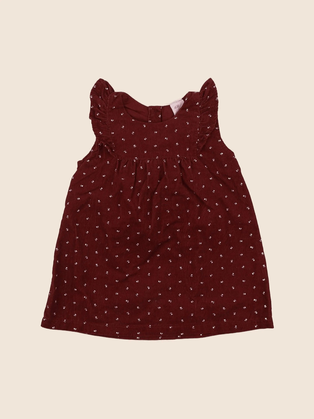 H&M - robe rouge - 6 mois