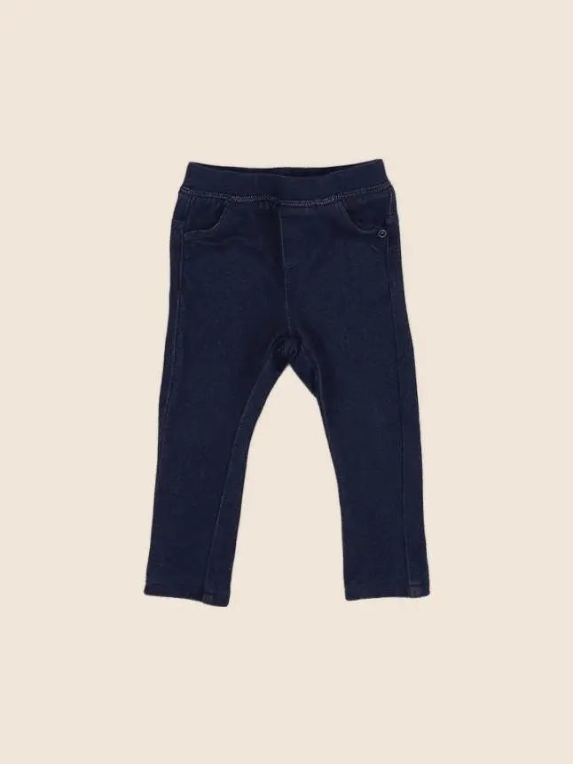 Vertbaudet - jegging bleu - 12 mois