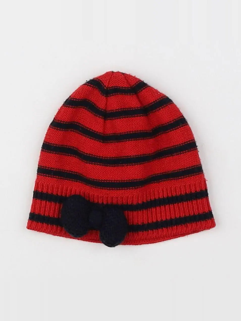 Petit Bateau - bonnet rouge, bleu - 3 ans