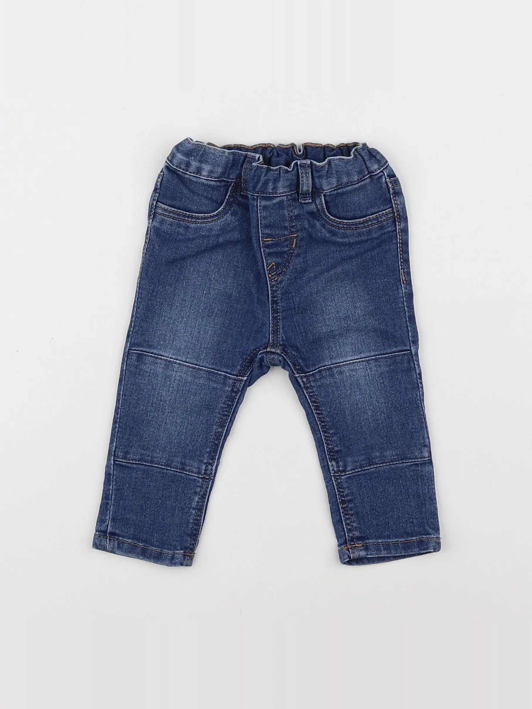H&M - jean bleu - 9/12 mois