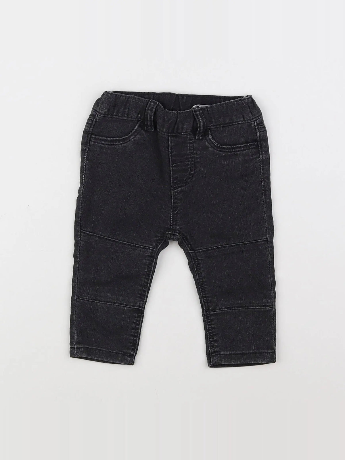 H&M - jean noir - 6/9 mois