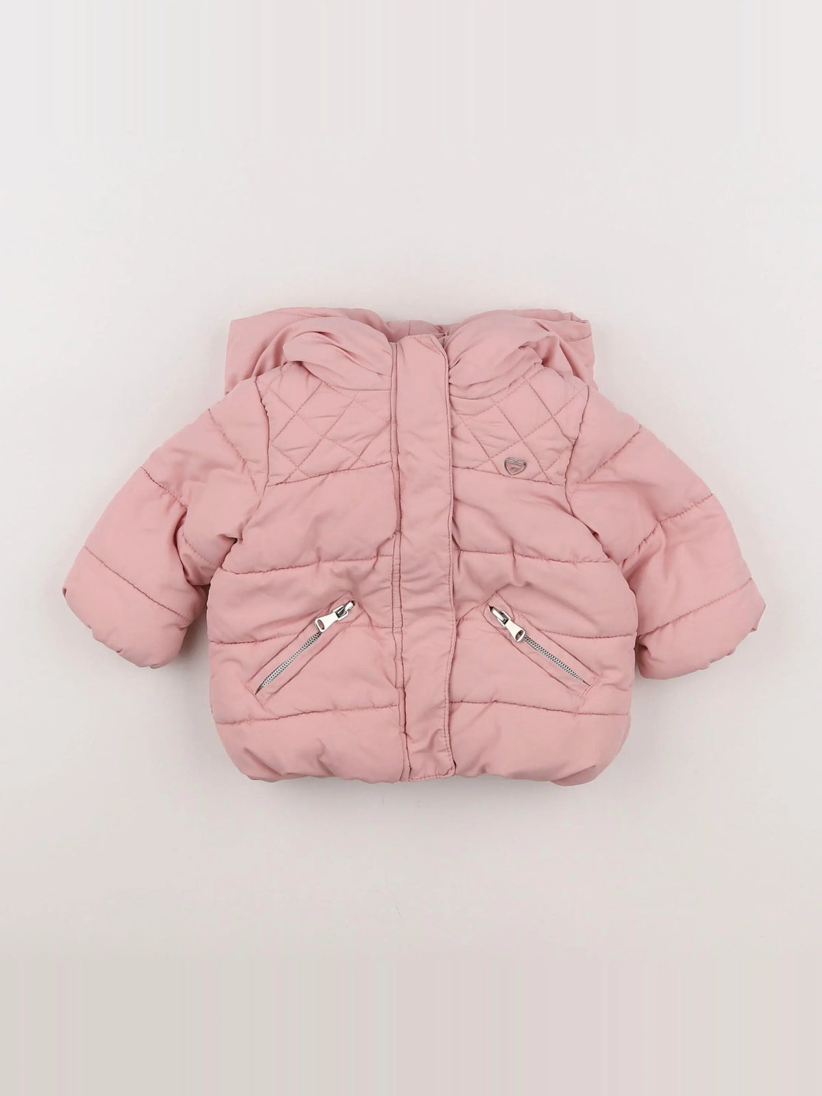 Zara - doudoune rose - 3/6 mois