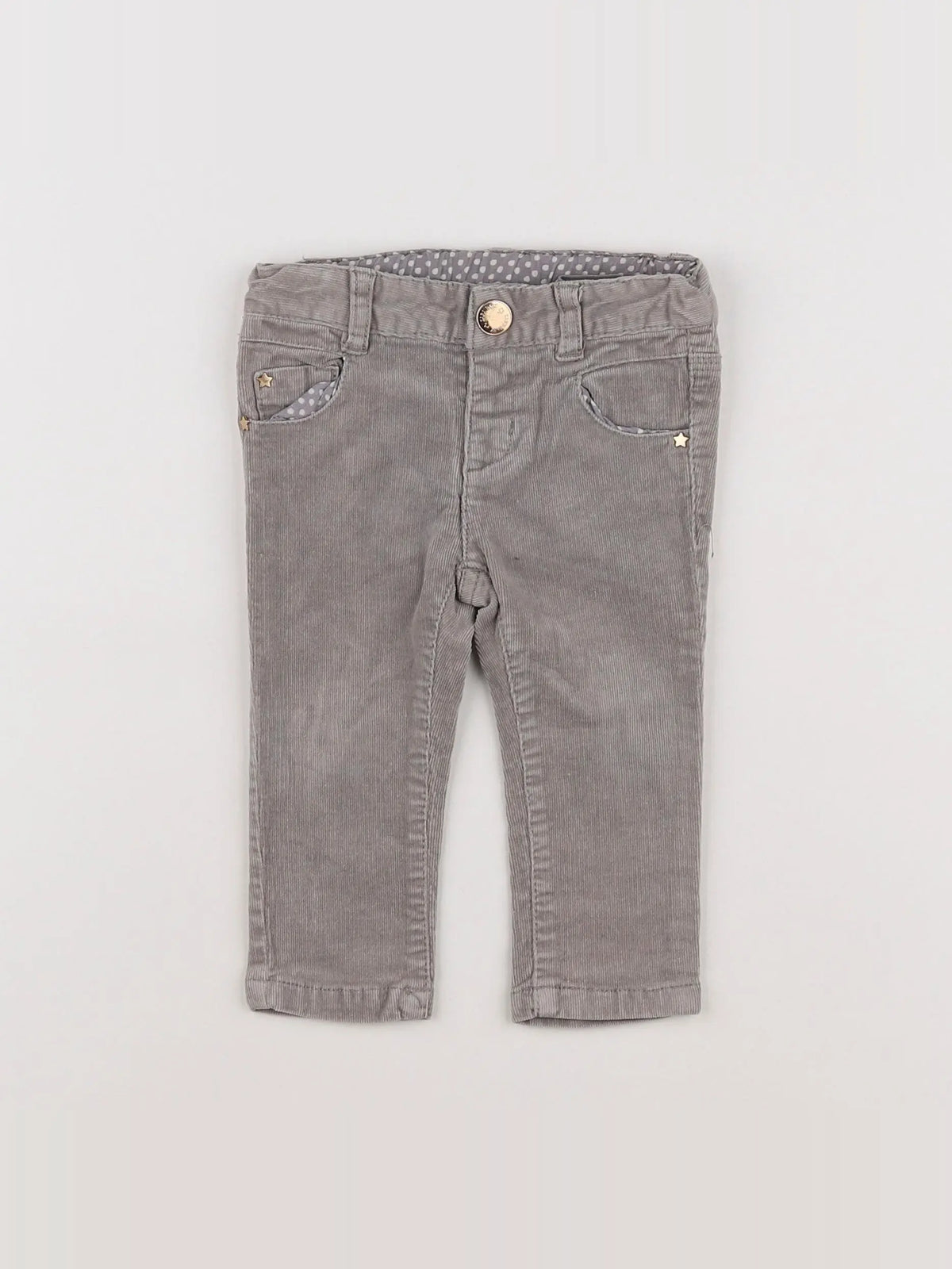 Zara - pantalon gris - 6/9 mois