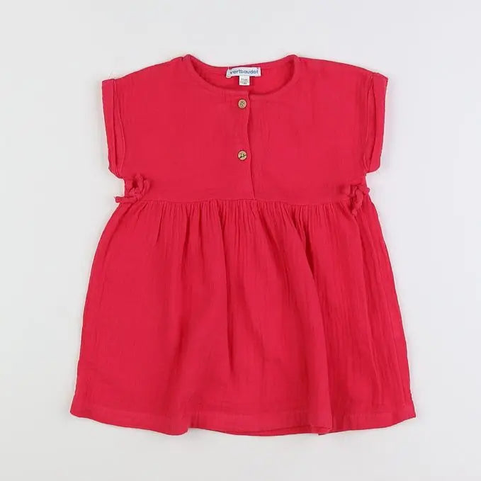 Vertbaudet - robe rose - 18 mois