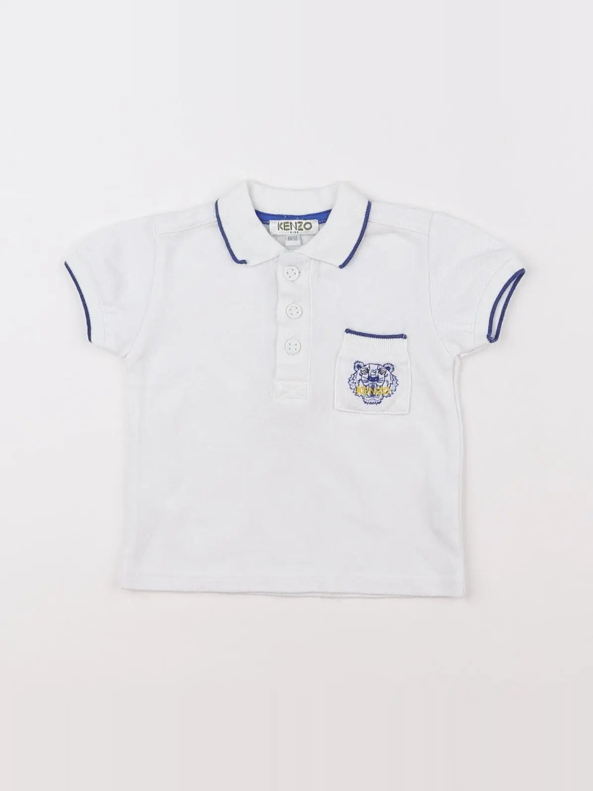 Kenzo - polo blanc - 6 mois