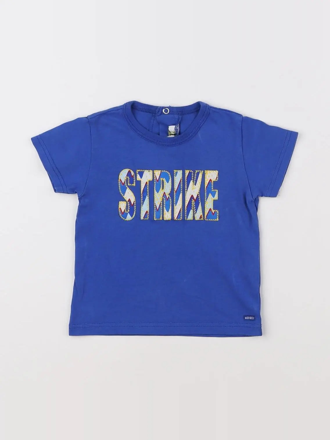 Kenzo - tee-shirt bleu, multicolore - 6 mois
