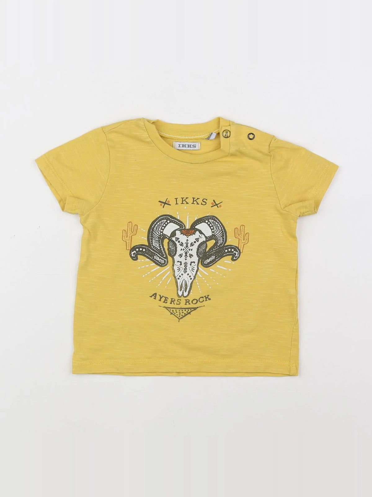 IKKS - tee-shirt jaune - 12 mois