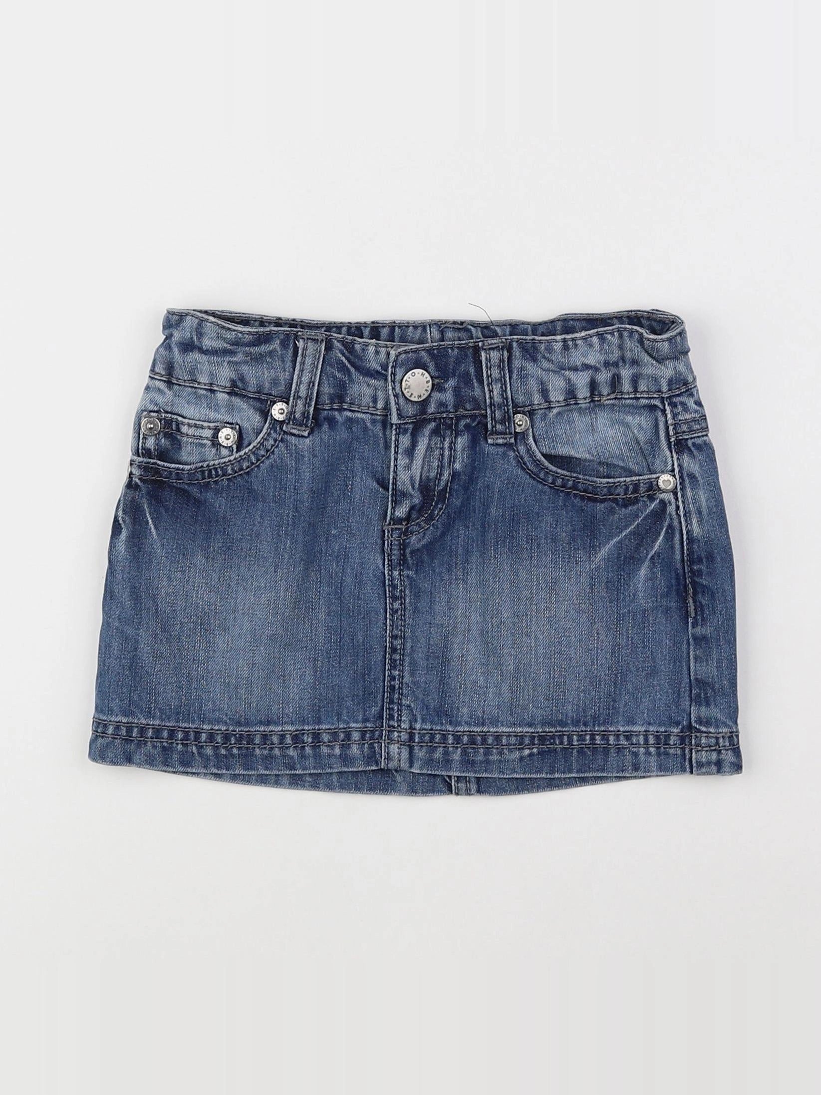 Benetton - jupe bleu - 8 ans