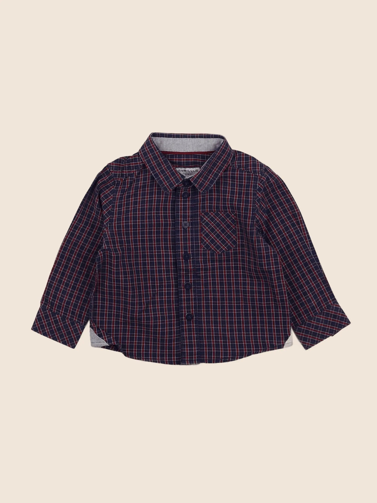 Cyrillus - chemise multicolore - 9 mois