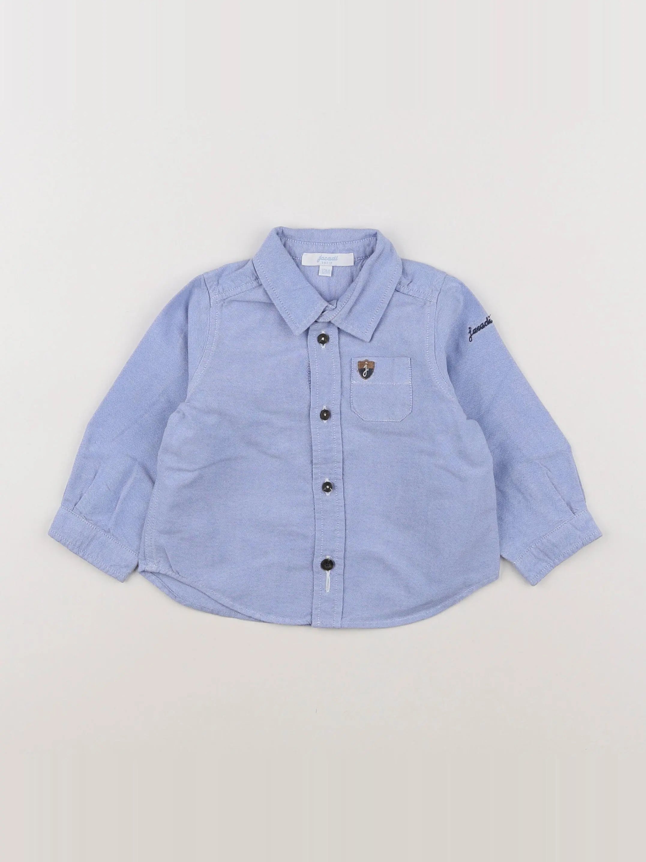 Jacadi - chemise bleu - 12 mois