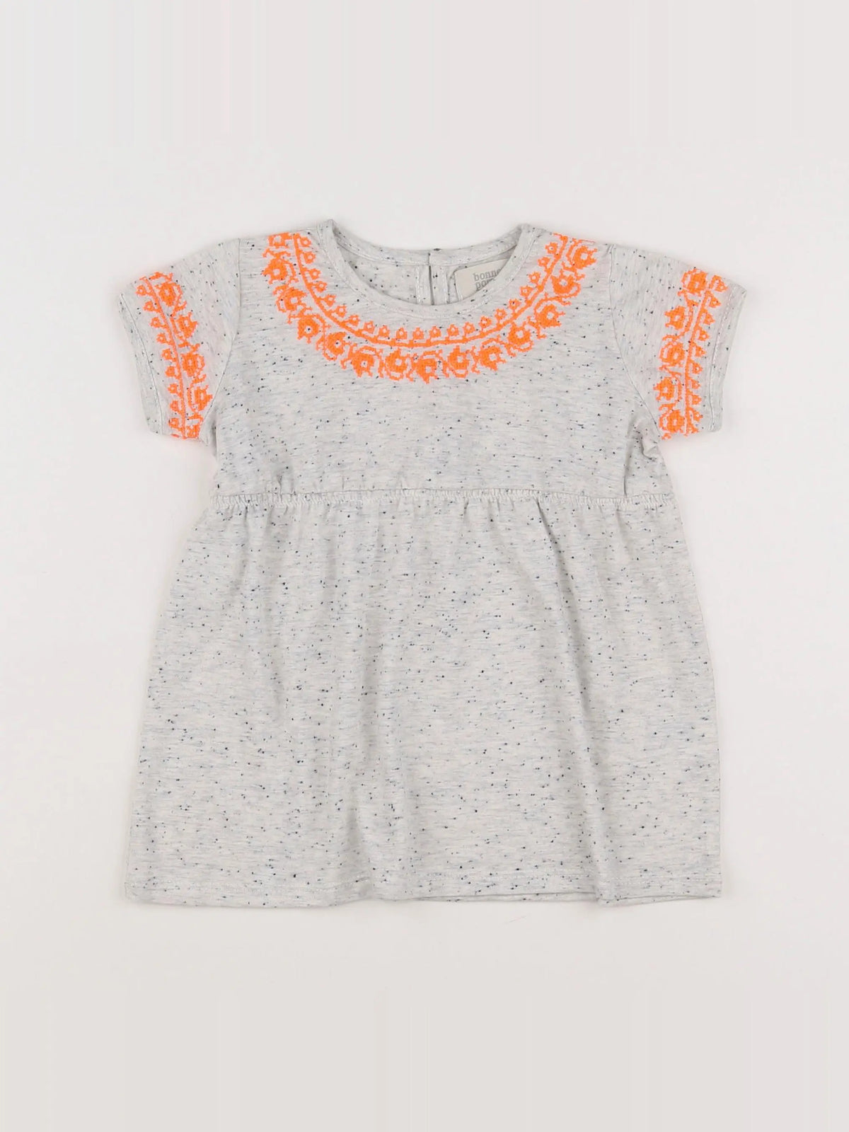 Bonnet à Pompon - robe gris - 12 mois