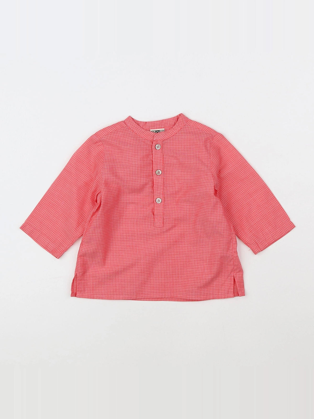 Bonton - chemise rouge - 6 mois