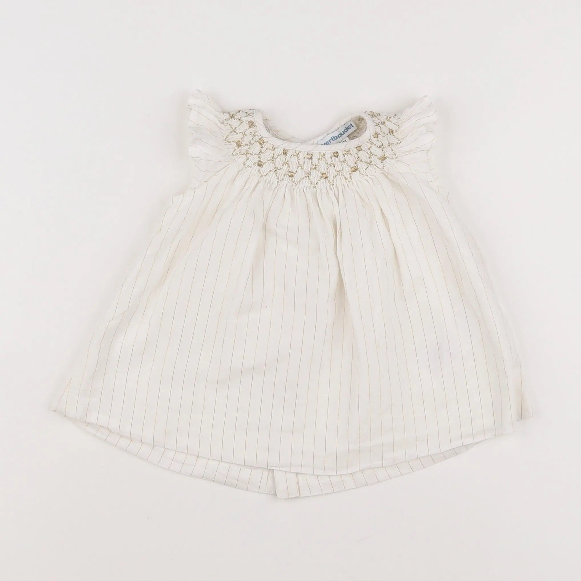 Vertbaudet - robe blanc - 3 mois