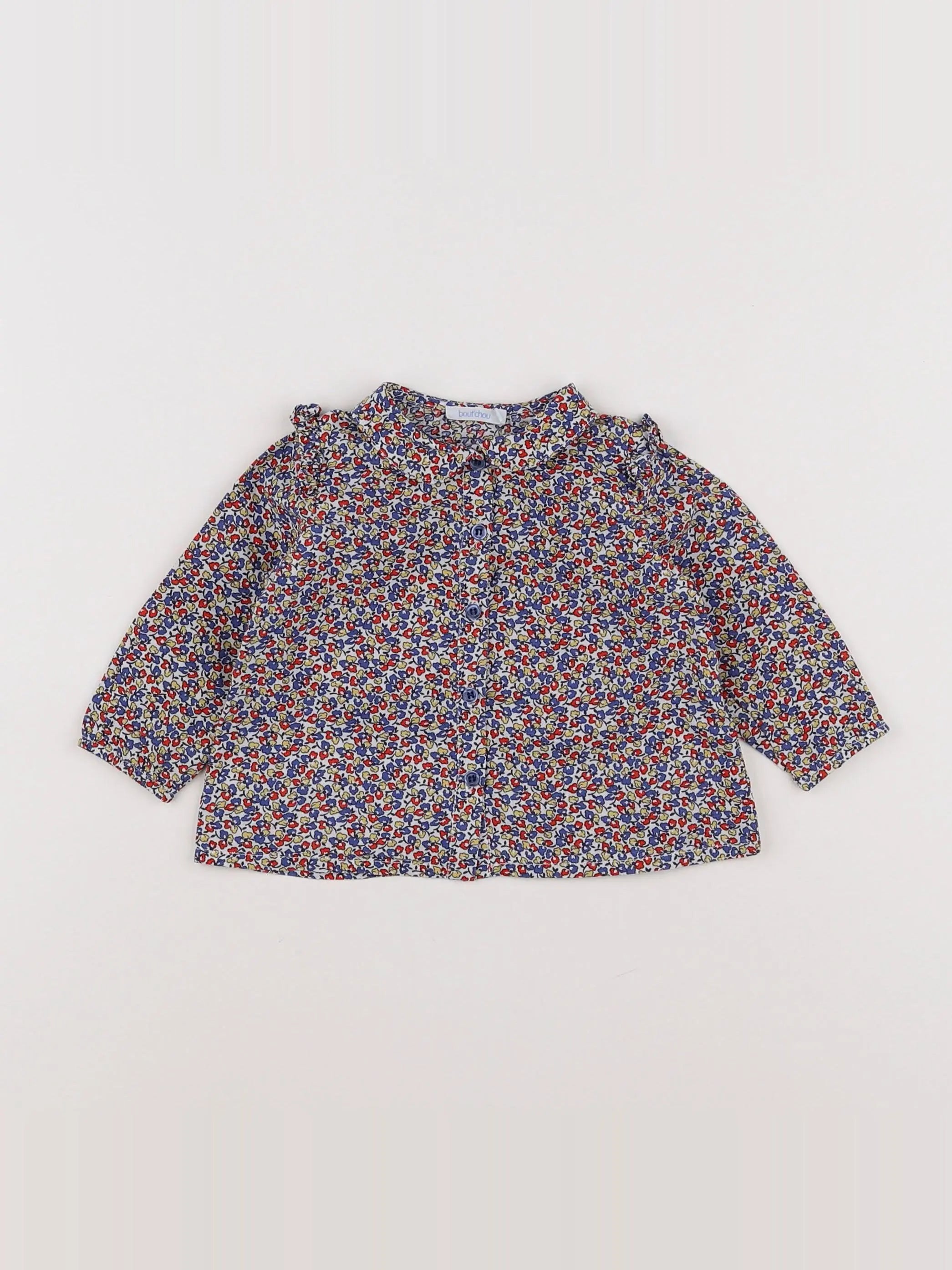 Boutchou - blouse multicolore - 6 mois
