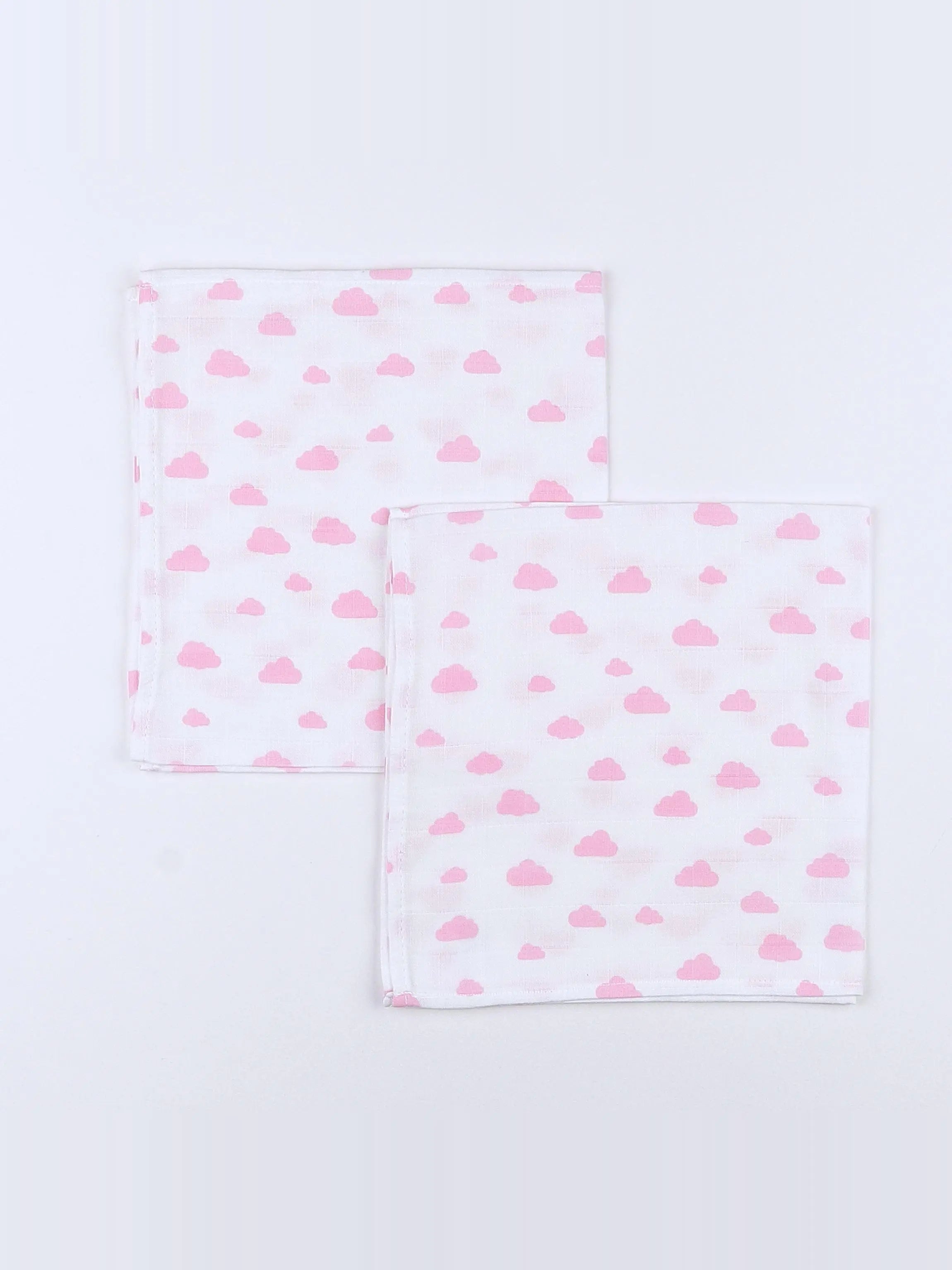 Gloop - lot de 2 langes nuage rose (neuf) - 50x50
