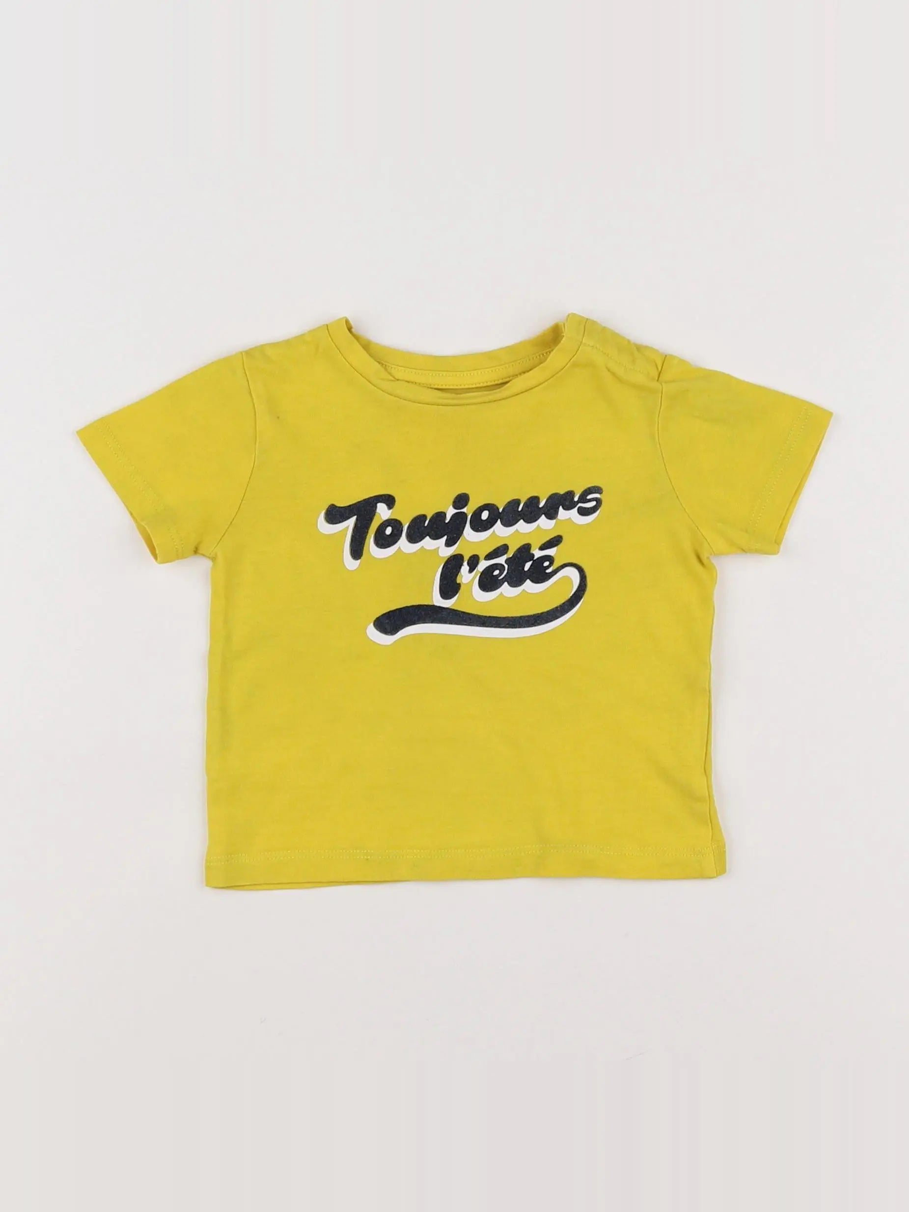 Boutchou - tee-shirt jaune - 9 mois