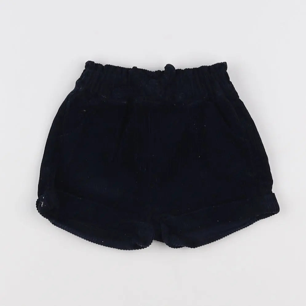 Vertbaudet - short bleu - 9 mois