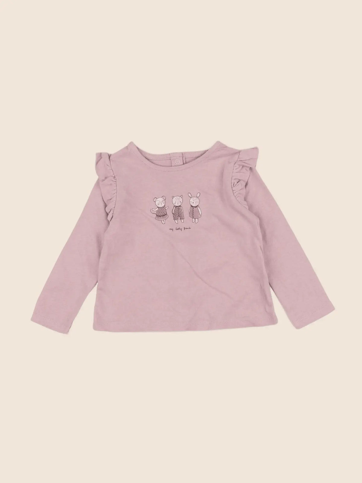 Vertbaudet - tee-shirt violet - 9 mois