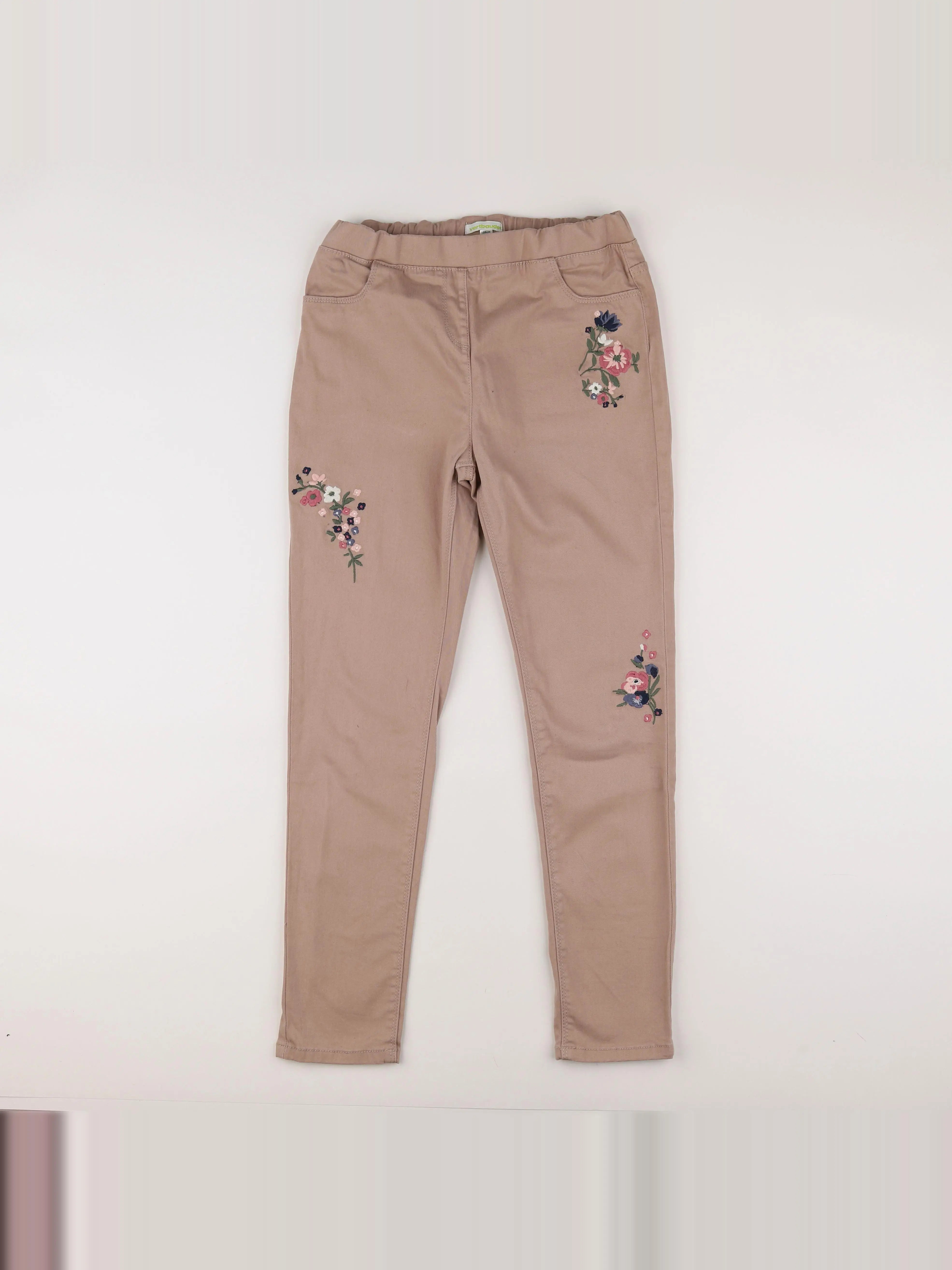 Vertbaudet - jegging beige - 14 ans