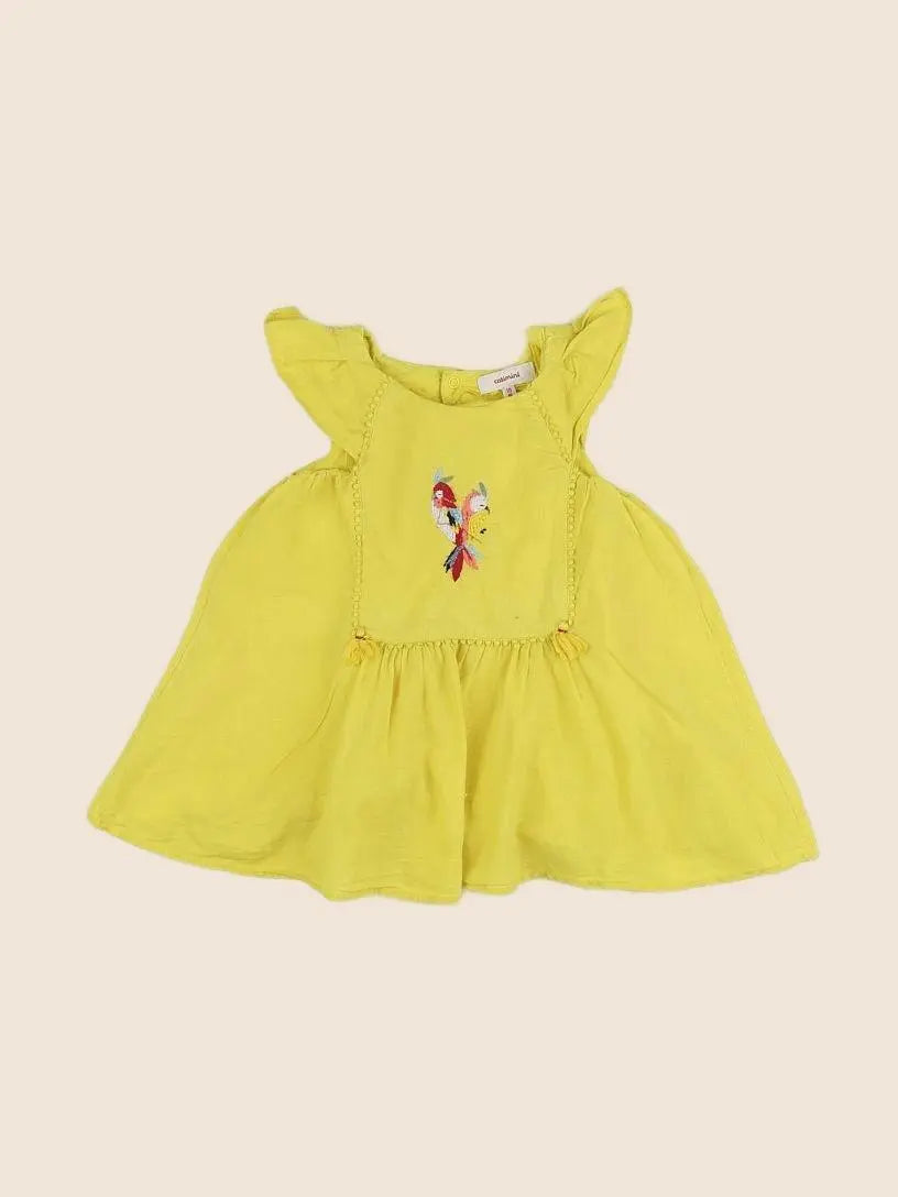 Catimini - robe jaune - 18 mois