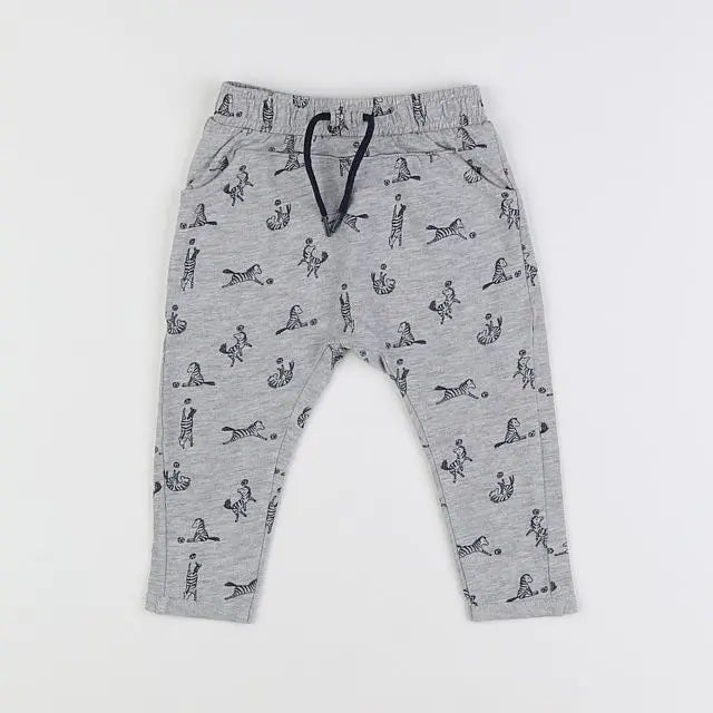 Vertbaudet - jogging gris - 9 mois