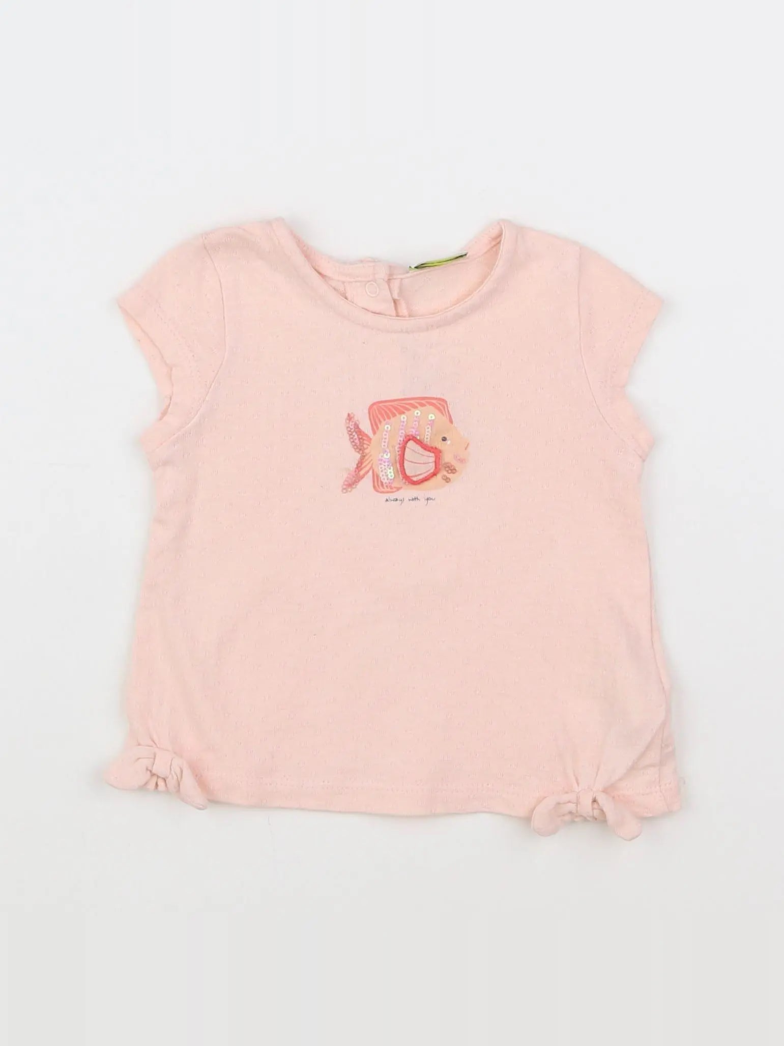 Tape à l'oeil - tee-shirt rose - 6 mois
