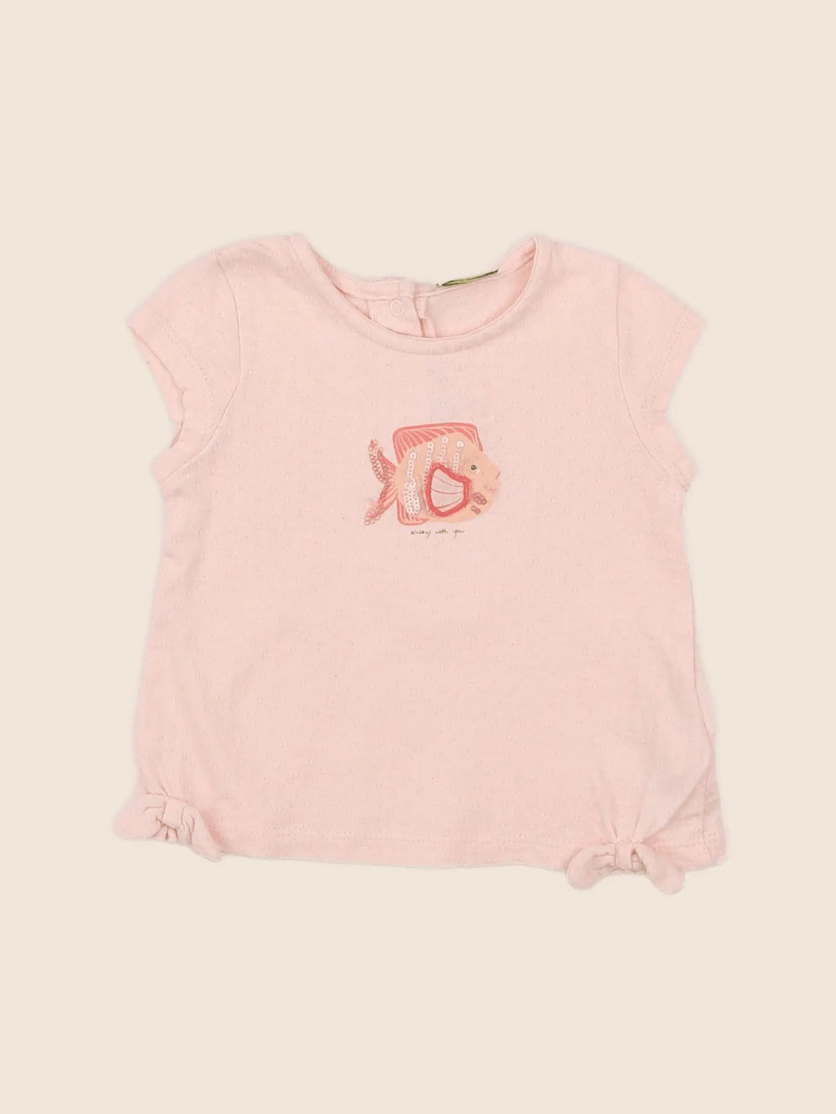 Tape à l'oeil - tee-shirt rose - 6 mois