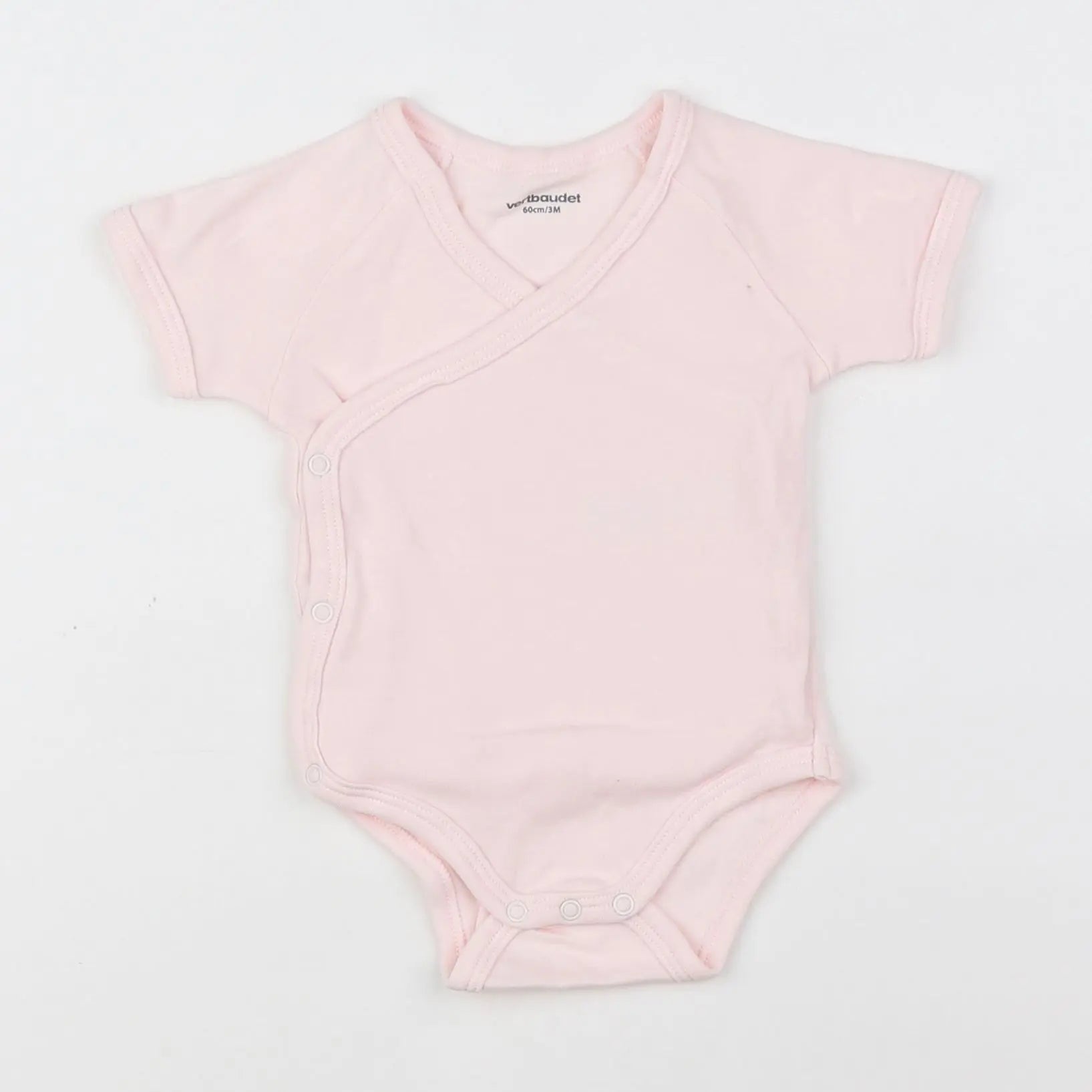 Vertbaudet - body rose - 3 mois