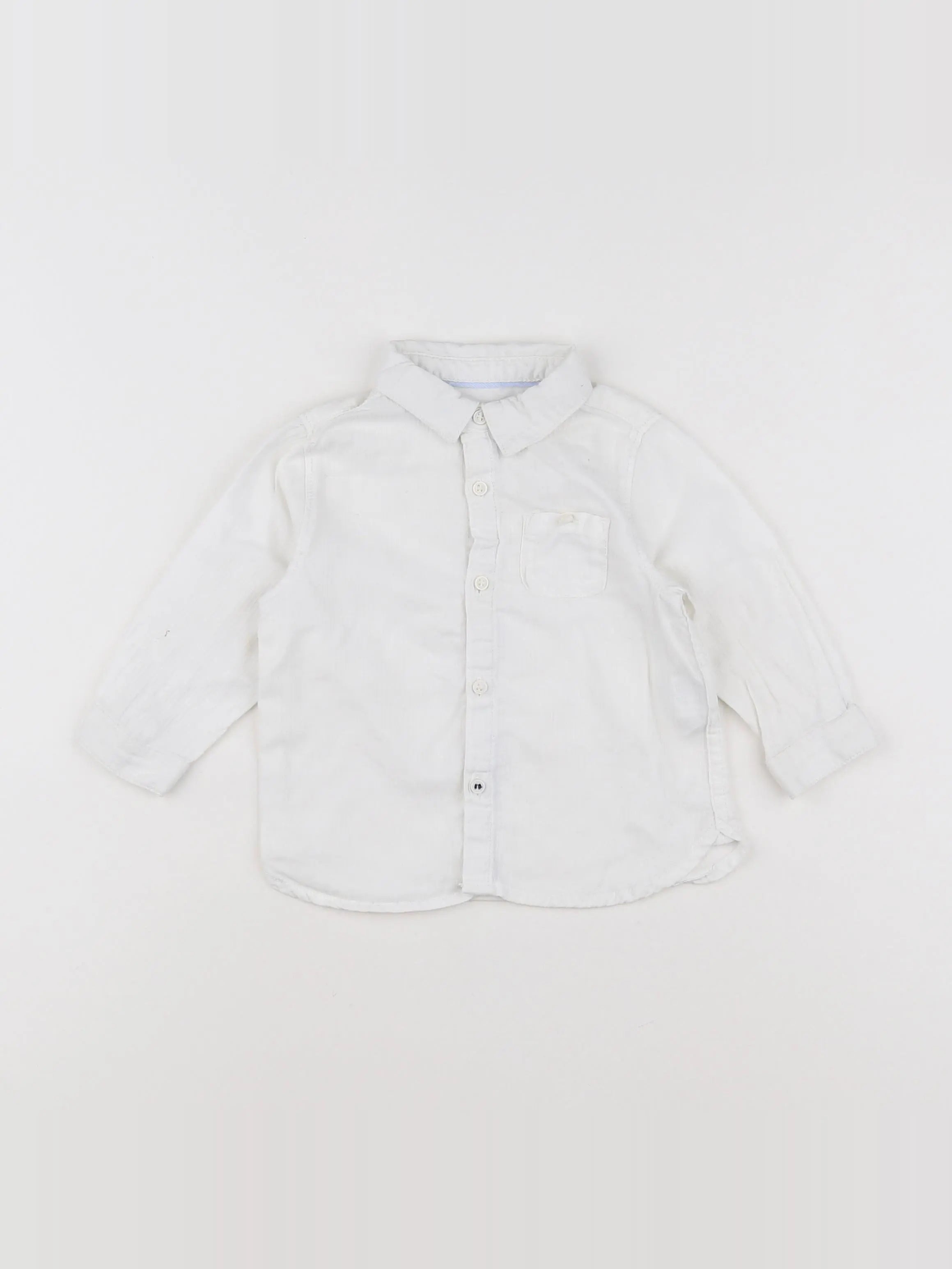 Zara - chemise blanc - 6/9 mois