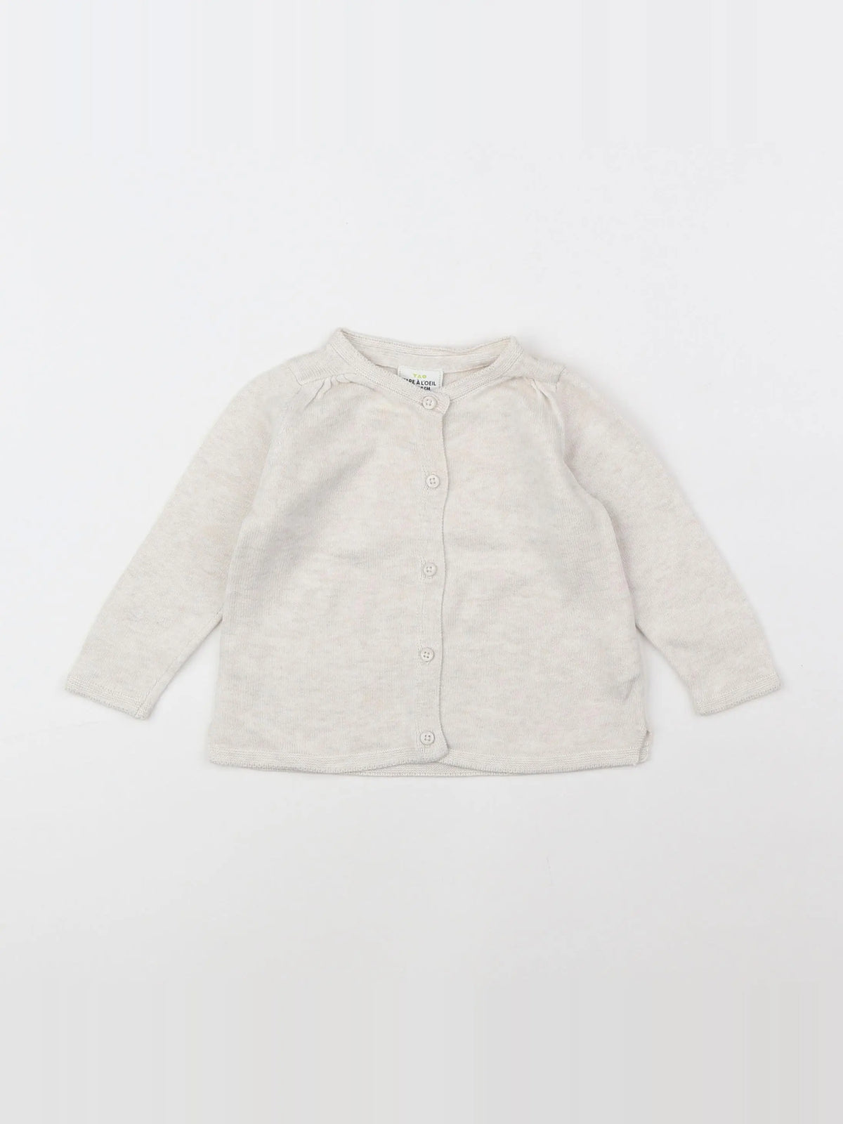 Tape à l'oeil - gilet gris - 6 mois